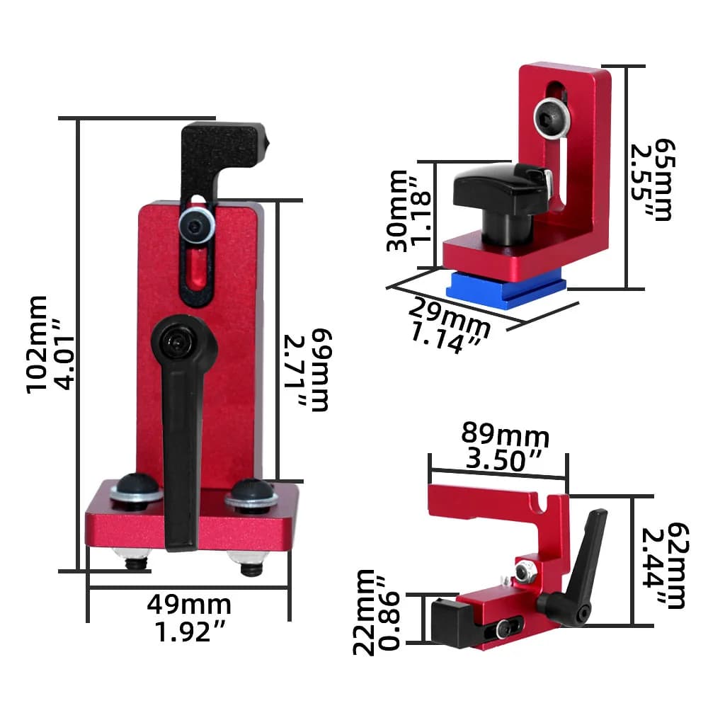 Aluminový držák T-slot pro úhlový stůl, 30–80 cm
