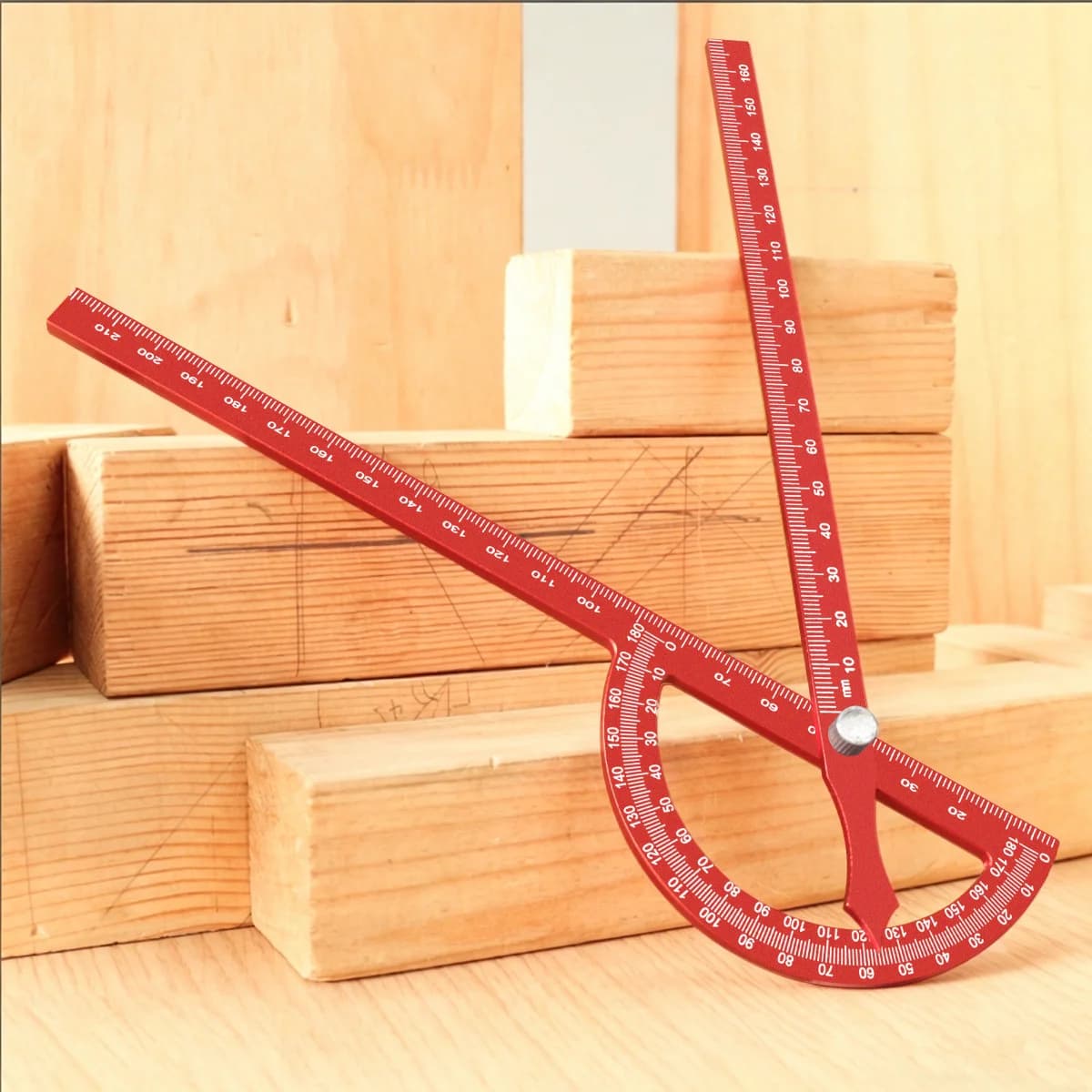 Nastavitelný úhloměr pro truhlářství, 221 mm