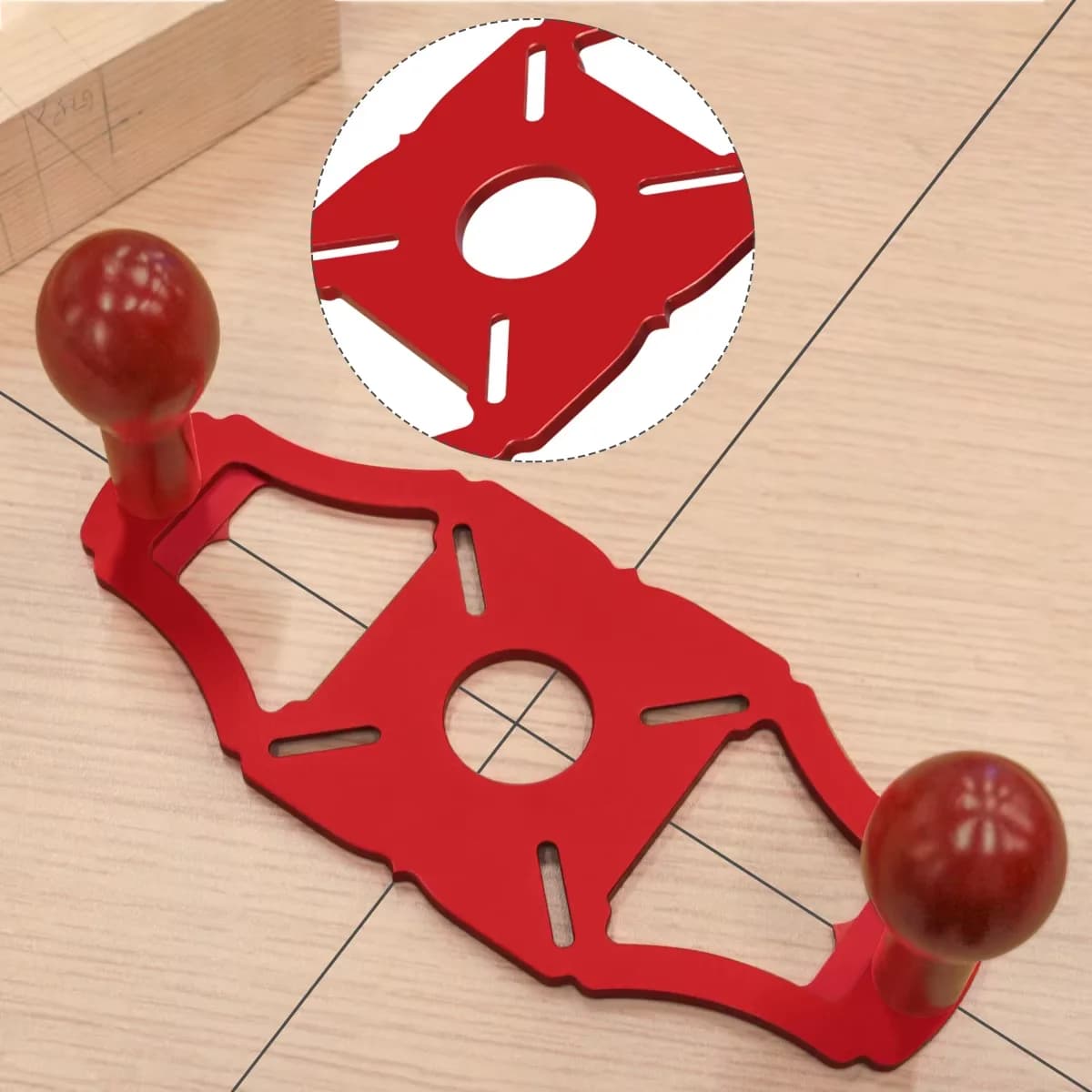 Ruční hliníkový držák základny pro frézu na drážky