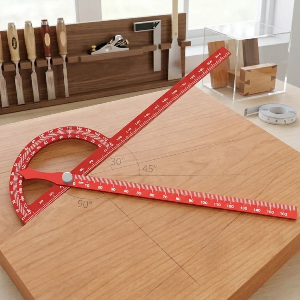 Nastavitelný úhloměr pro truhlářství, 221 mm