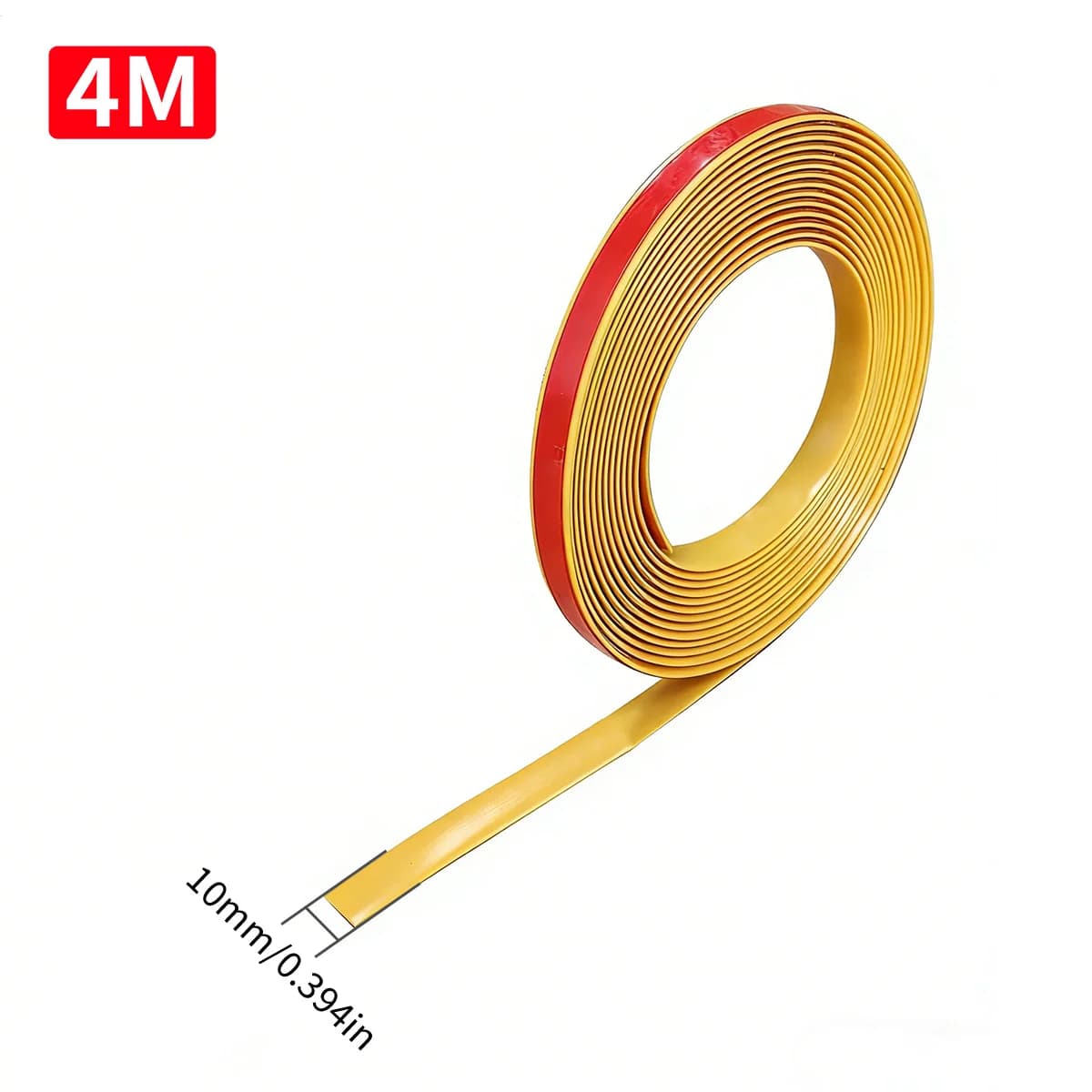 Průhledná ochranná lišta proti třískám, šířka 10 mm, role 4/8 m
