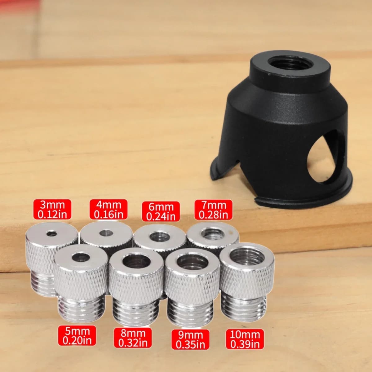 Vertikální vodítko vrtačky, přípravek na kapsy, 3–10 mm