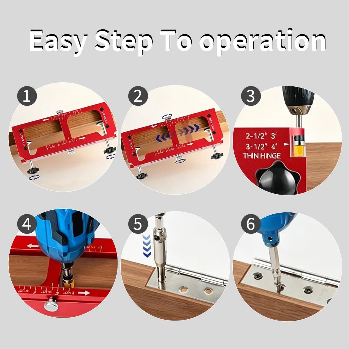 Vodicí a upínací přípravek na vrty do pantů 2v1