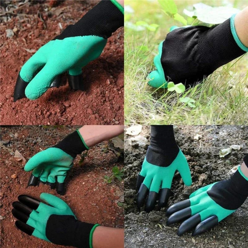Voděodolné zahradní pracovní rukavice s latexovým povlakem a drápky