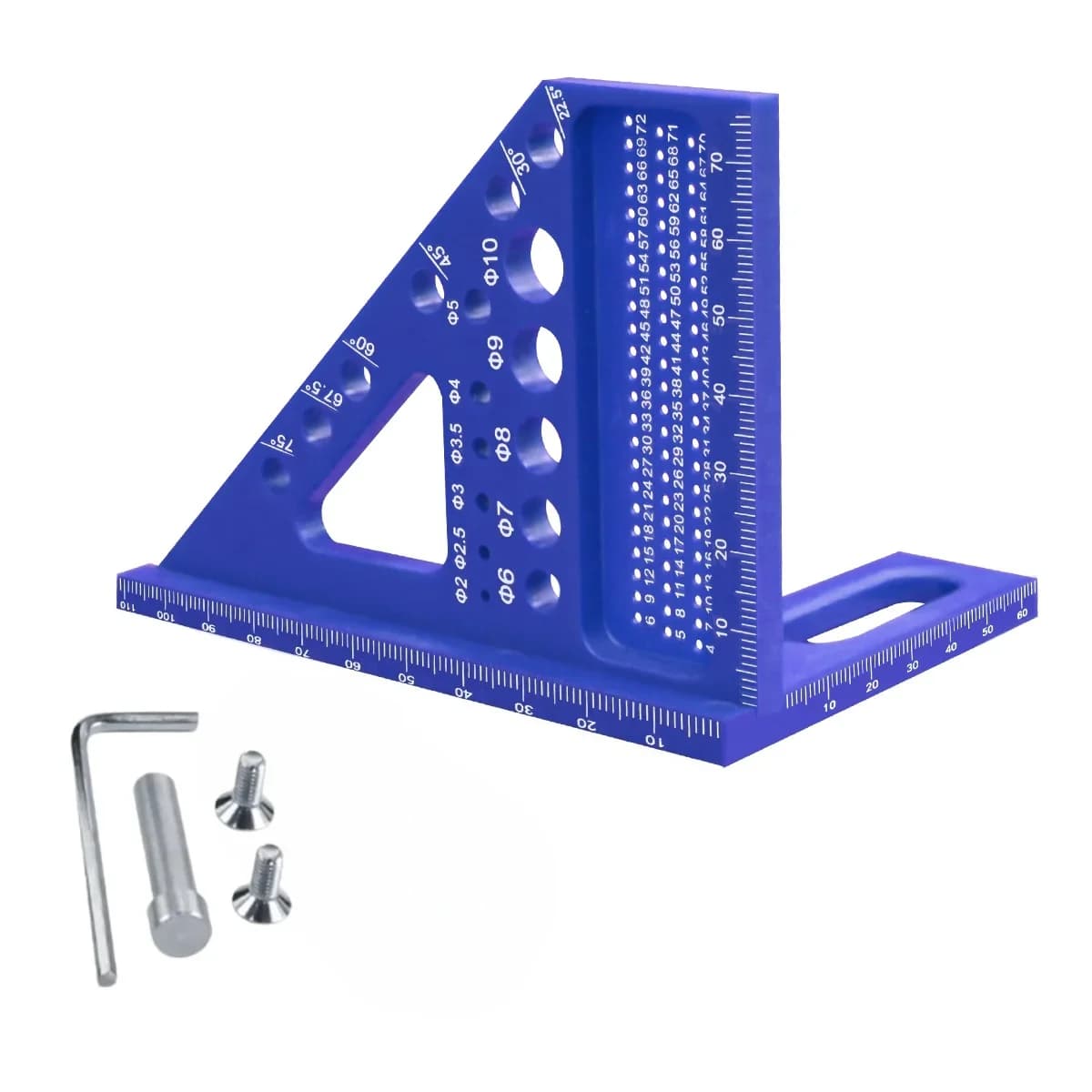 Přesné 3D plastové měřidlo a pravítko na více úhlů
