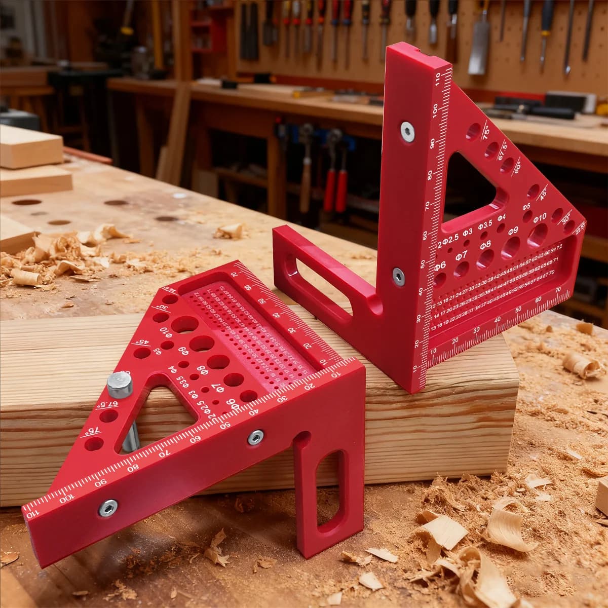 3D plastové měřítko s úhloměrem