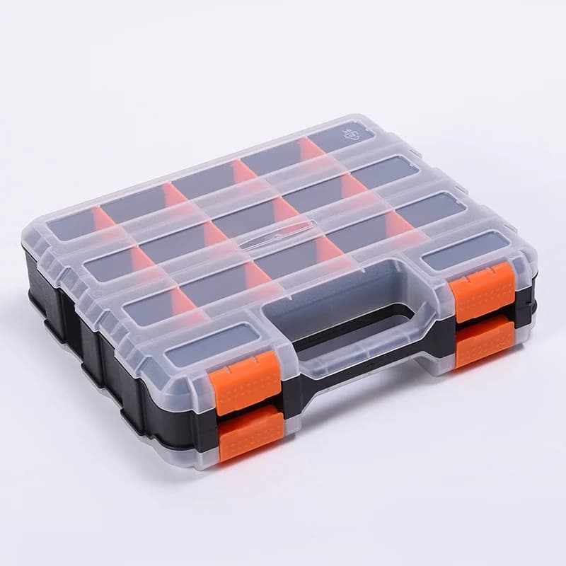Dvoustranný plastový úložný box na hardware