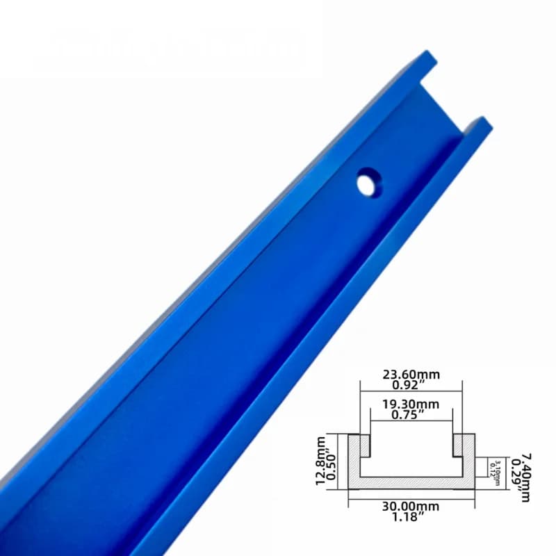 Vodicí lišta hřebenového úhlového pravítka 30-50 cm, hliník