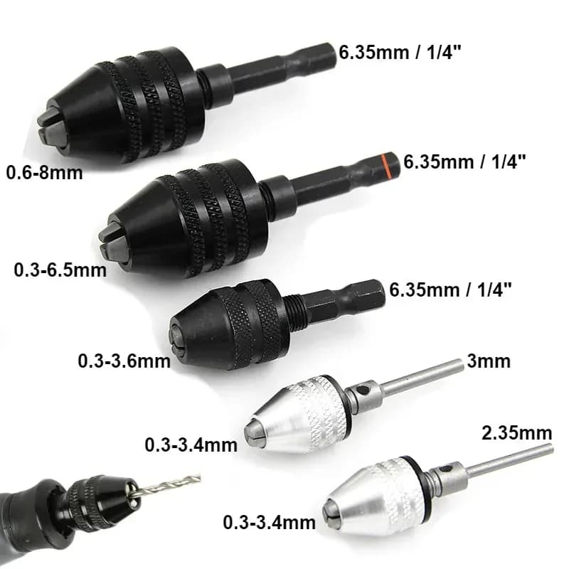 Rychloupínací mini sklíčidlo 0,3–8,0 mm