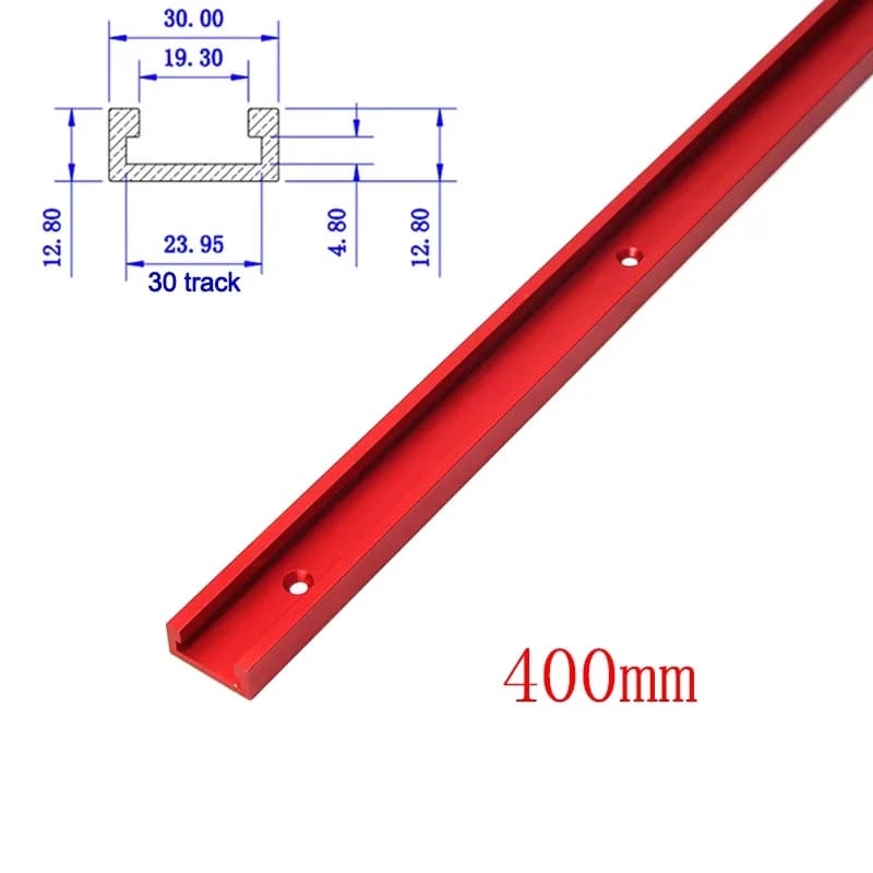 Hliníkový T-drážkový posuvník pro pokosovou pilu, 300/450mm