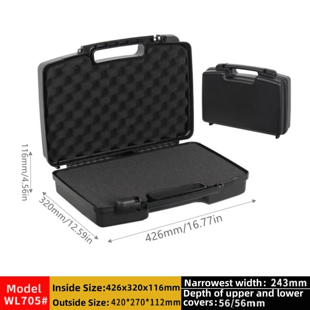 Přenosný plastový ochranný úložný box na outdoorové vybavení