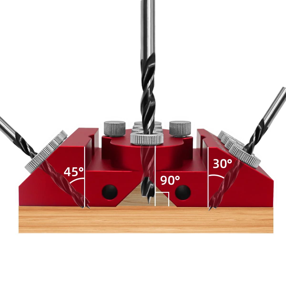 V-drill vodítko pro úhly 30, 45 a 90 stupňů