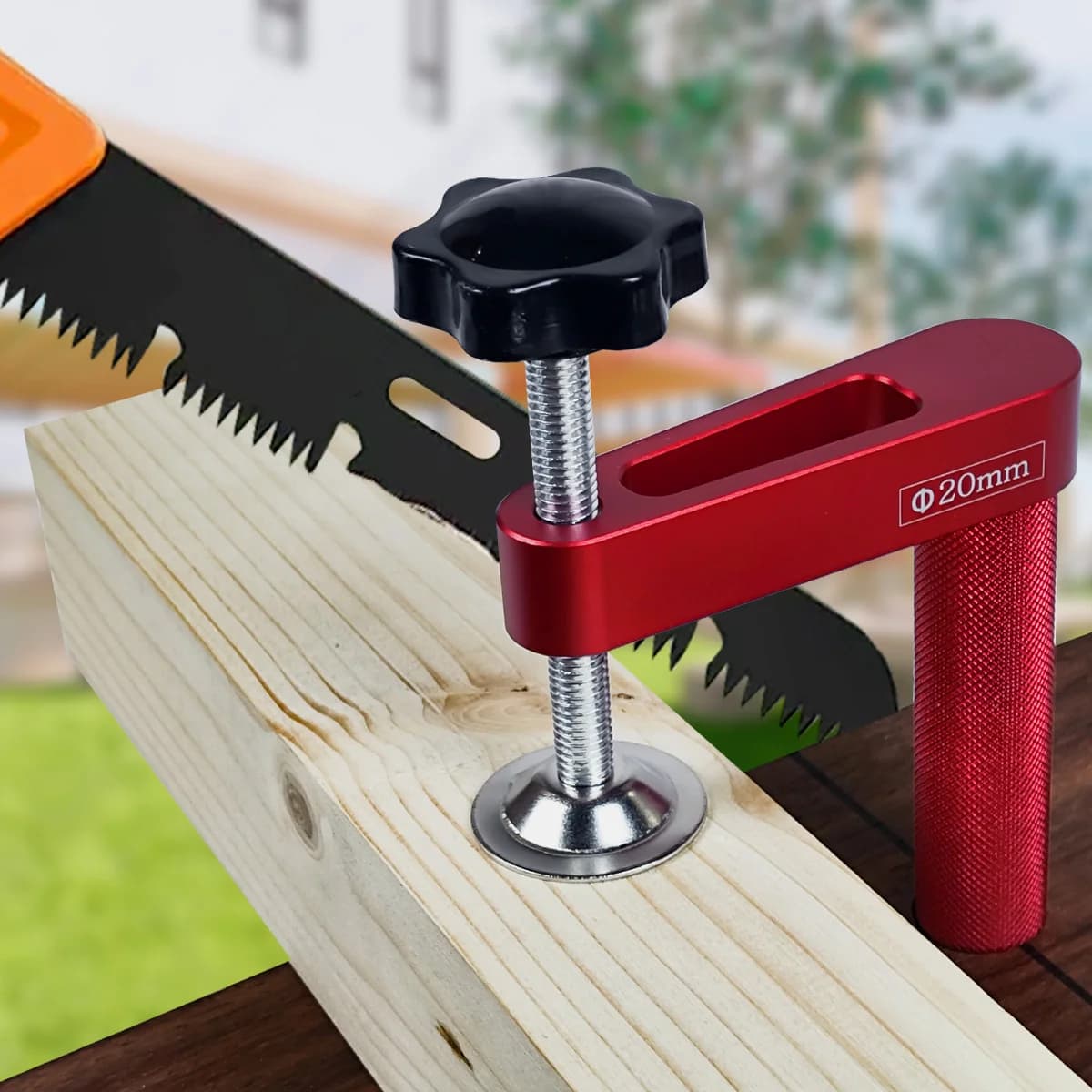 Aluminiový svorník do dílenského stolu pro truhlářství, 19/20 mm