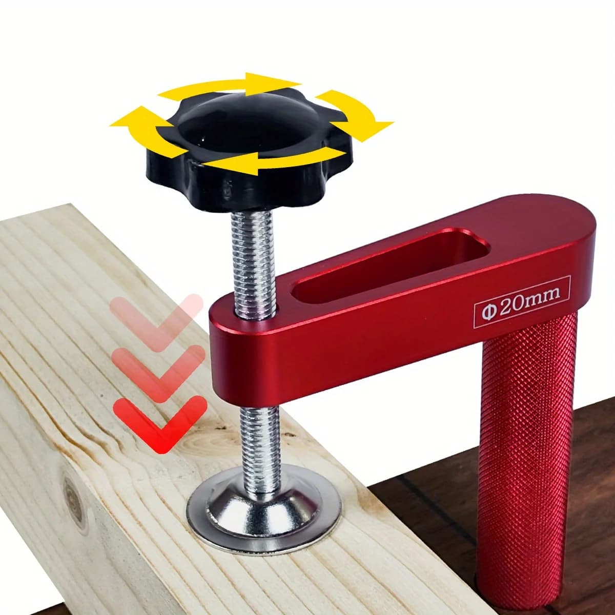 Aluminiový svorník do dílenského stolu pro truhlářství, 19/20 mm