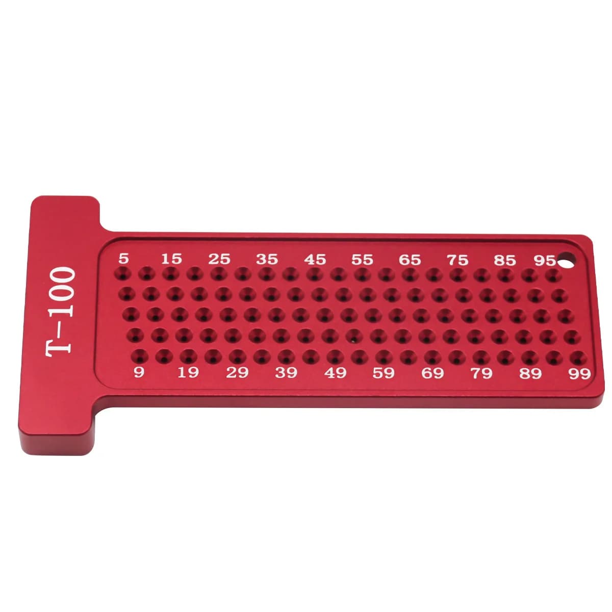 Přesné T-pravidlo 100 mm s rýsovacími měřítky (metrické)