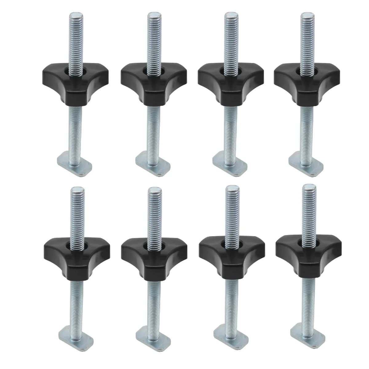 Sada 8 ks T-kotvy s knoflíkem pro 1/4" T-drážku