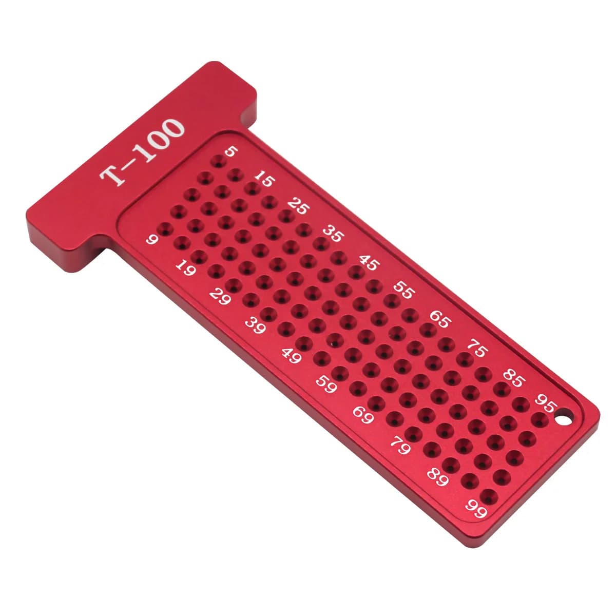 Přesné T-pravidlo 100 mm s rýsovacími měřítky (metrické)