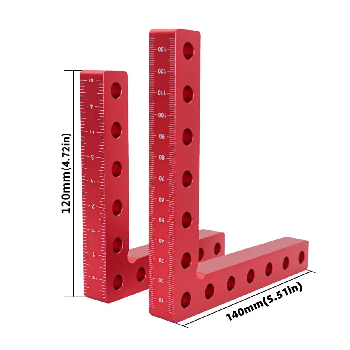 Svorka L-tvaru pro dřevoobrábění, 90°, 120/140mm