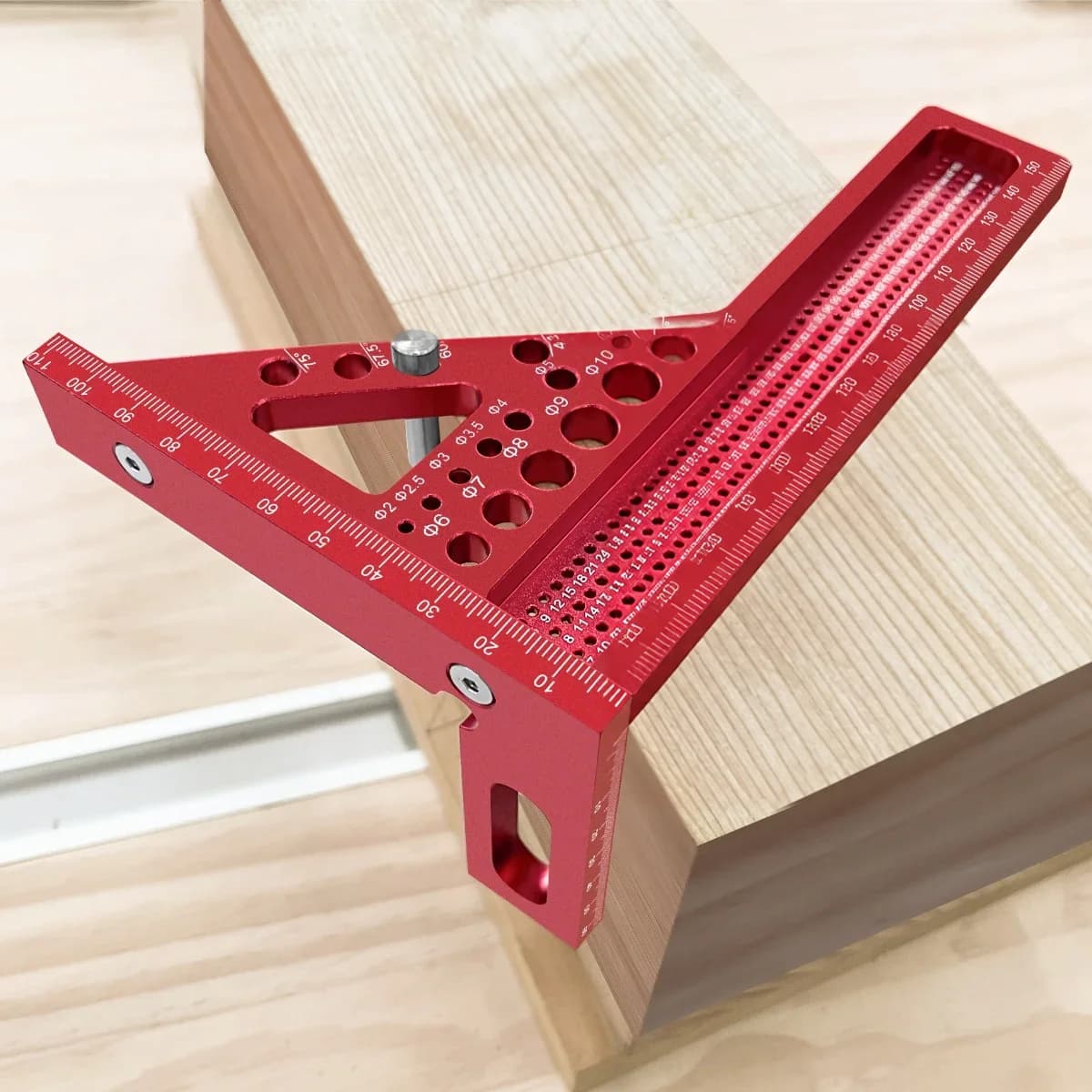 Rozšířené 3D úhloměr s čepem pro měření více úhlů