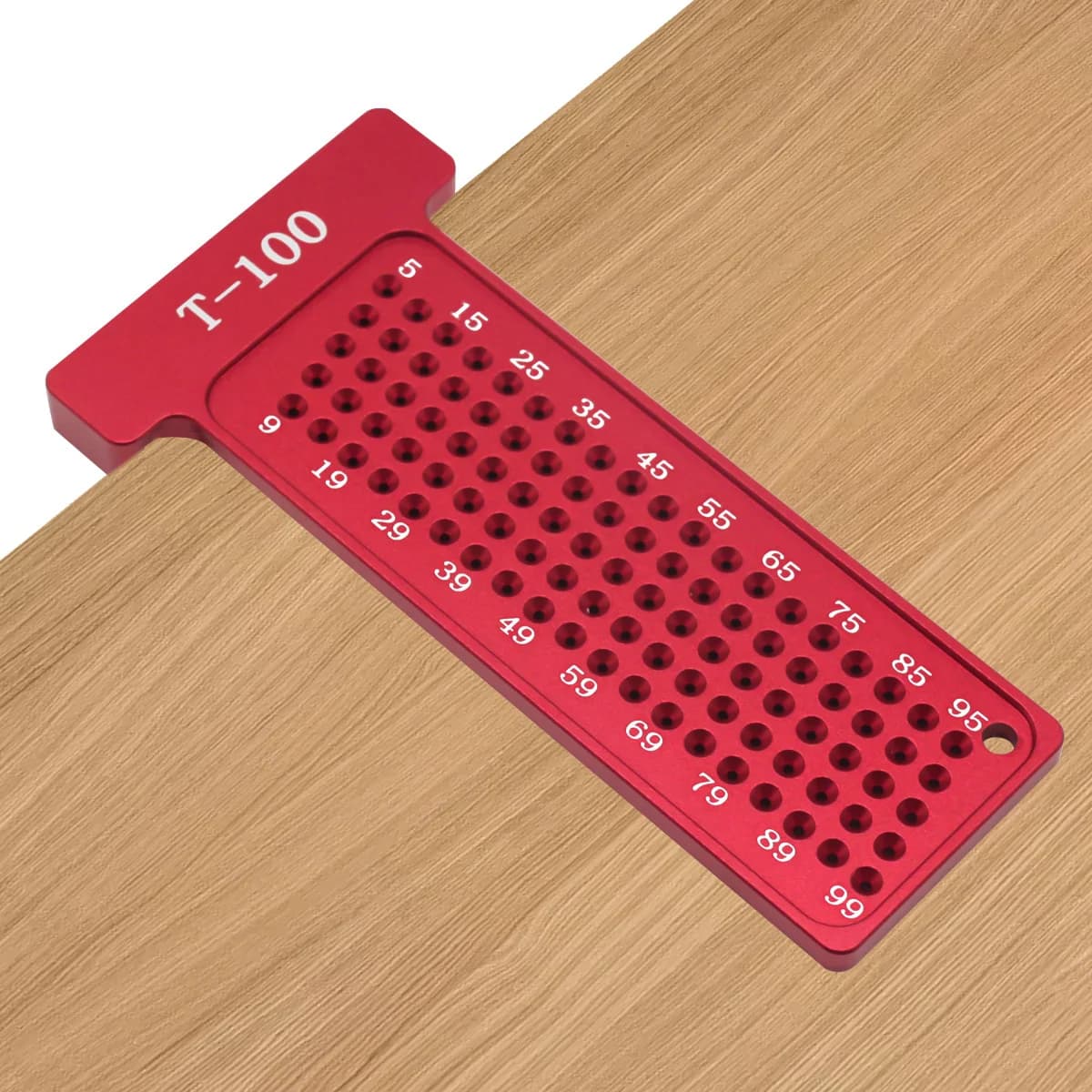 Přesné T-pravidlo 100 mm s rýsovacími měřítky (metrické)