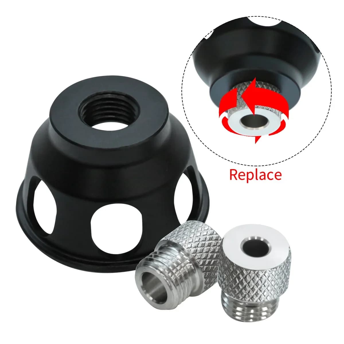 Sada vodítek pro svislé vrtání z hliníku, 3-10 mm