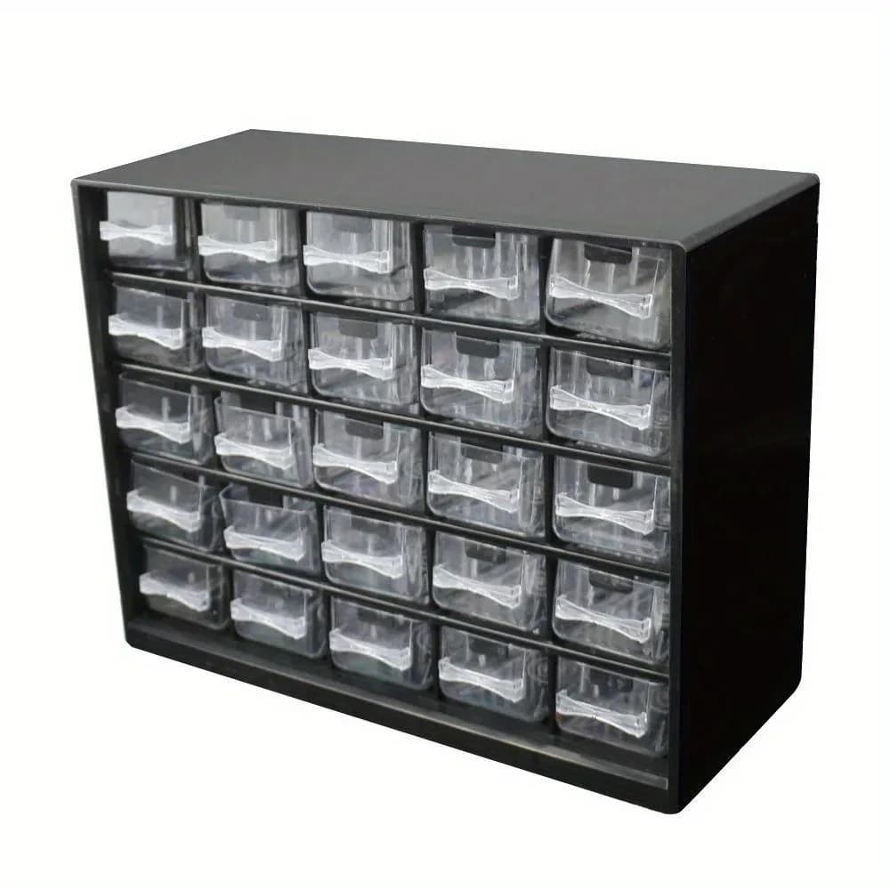 Nástěnný úložný box na šrouby a díly se 25 přihrádkami