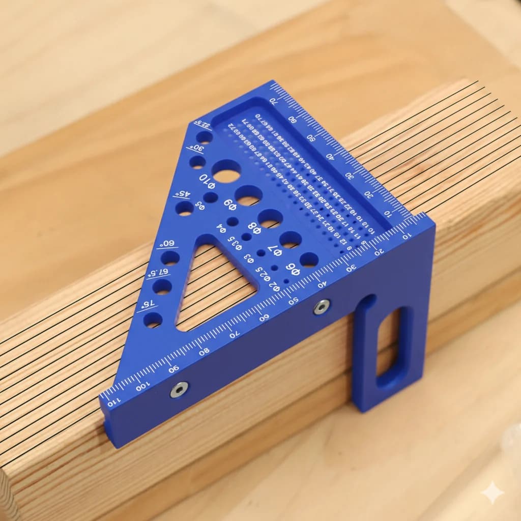 3D úhlový truhlářský pravítkový úhloměr