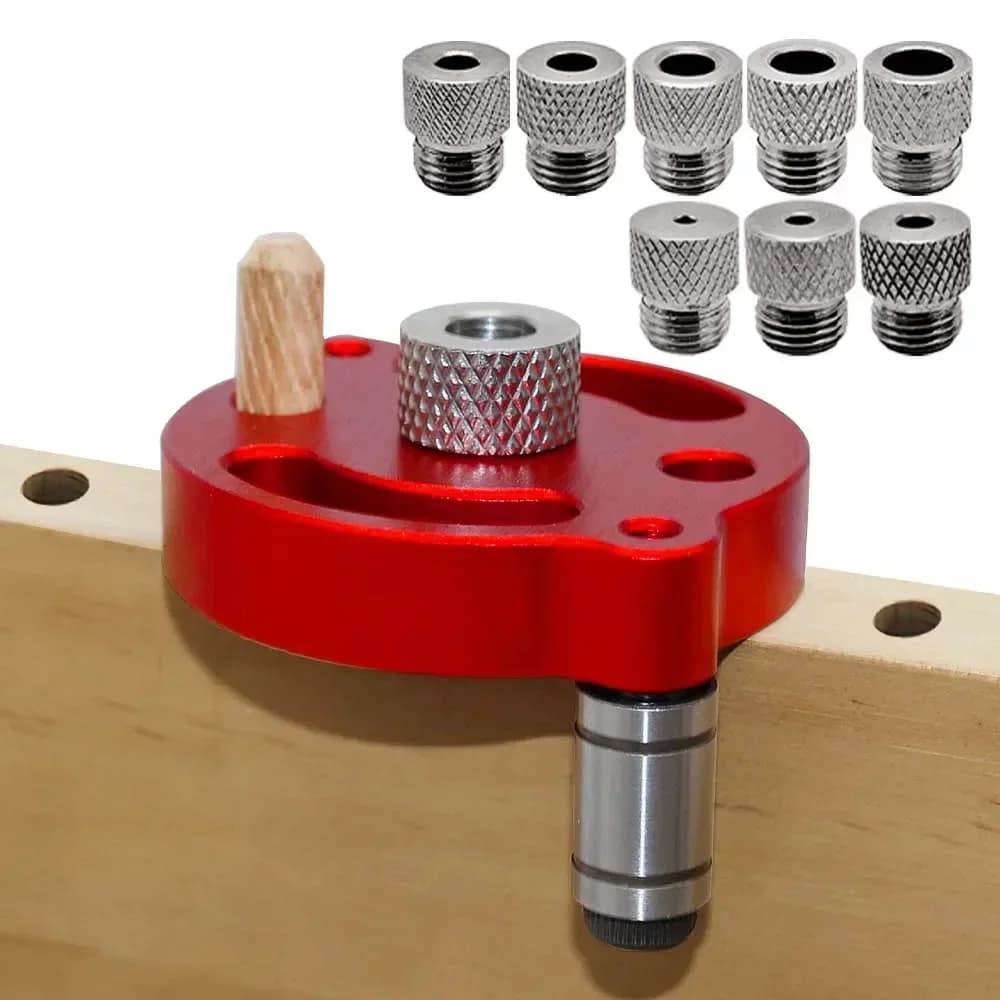 Vylepšený vertikální samo-centrující přípravek na čepy (Pocket Hole Jig) 3-10 mm