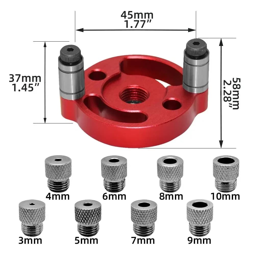 3-10mm vertikální samočinné navádění pro truhlářské čepy