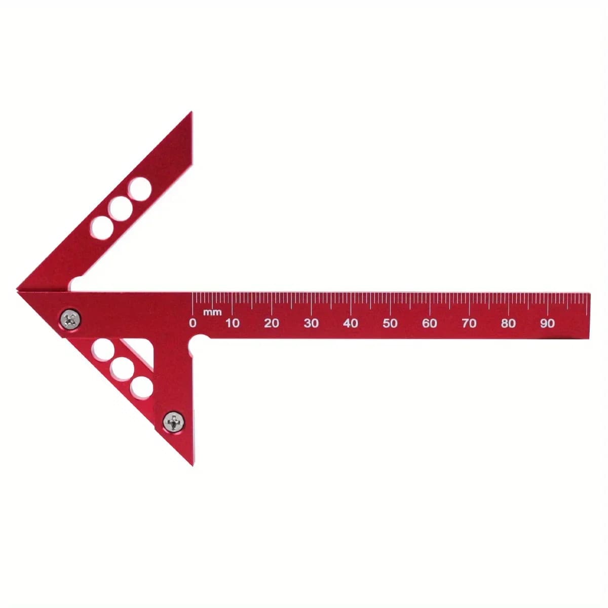 Hliníkový středový úhelník se stupnicí 45/90°