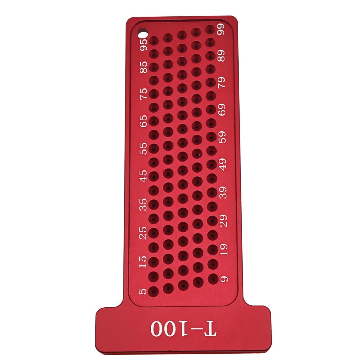 Přesné T-pravidlo 100 mm s rýsovacími měřítky (metrické)