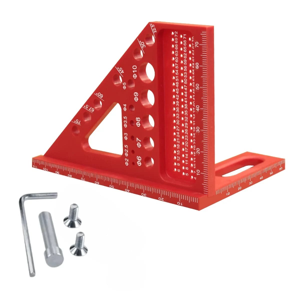 3D plastové měřítko s úhloměrem